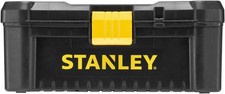 STANLEY STST1-75515 Low Essential Tool Box Waterproof, Black/Yellow, 12.5-Inch