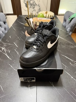 Supreme x Nike Air Force 1 Low Box Logo - Black White Size 10.5