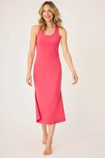 PJ Salvage Raspberry Tropical Dreams Solid Midi Dress RSTDD