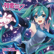 Trends International,  Hatsune Miku 2026 Wall Calendar, 12'' X 12'', 16-Month Ca