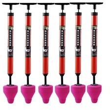 6xHigh Pressure Toilet Unblock a Shot,Toilet Plunger,Stainless Toilet ClogRemove