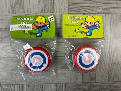 Zwei Vintage Yo-Yos - Spinner Tops - Neu in Taschen - Hongkong - YoYo