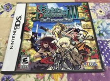 Etrian Odyssey III: The Drowned City (Nintendo DS, 2010) TESTED, FAST SHIPPING🔥