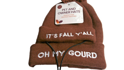 NWT Matching Pet & Owner Beanie Hats Set Its Fall Y'All