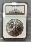 1996 American Silver Eagle - NGC - MS 69