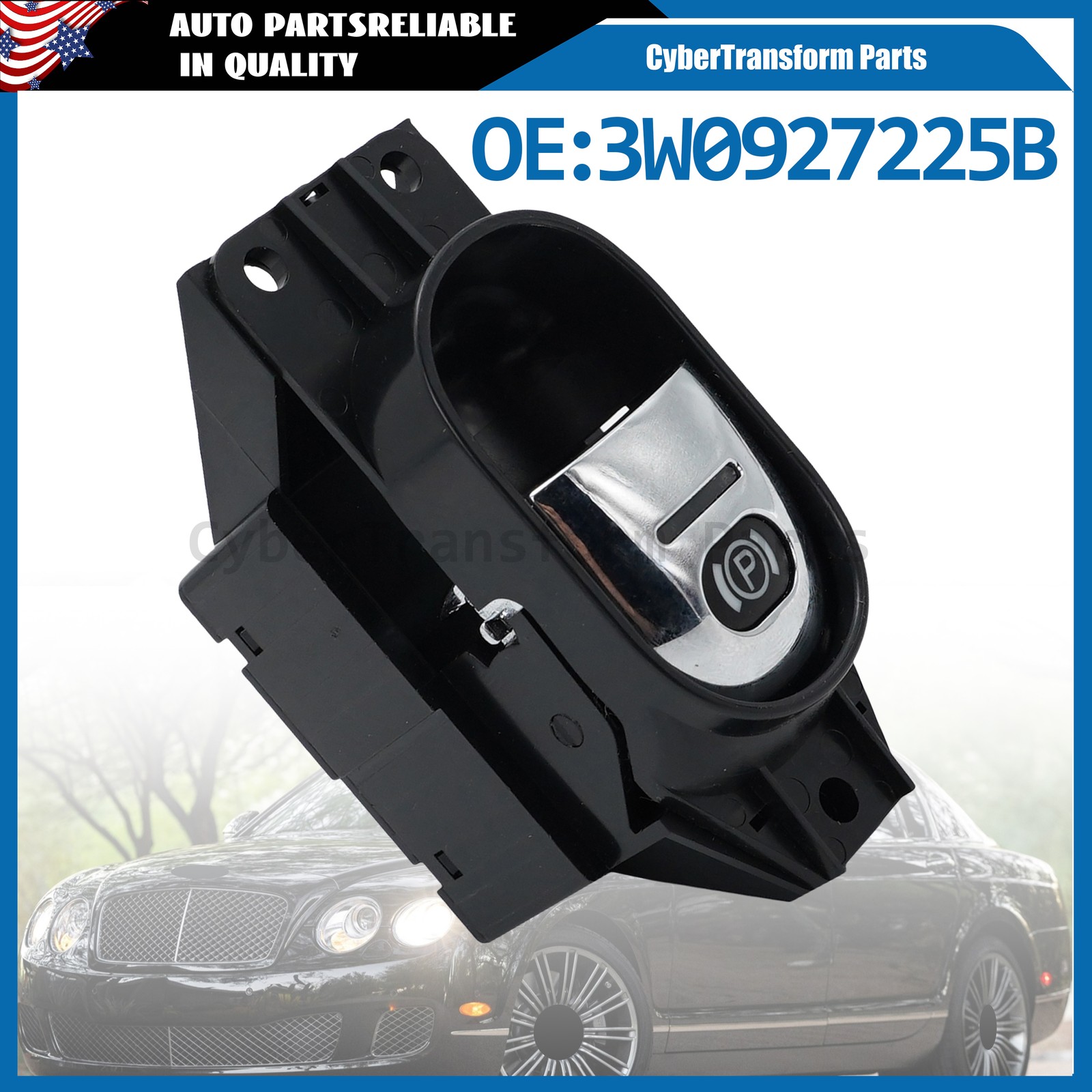 Bentley Continental GT 2004-2011 Parking brake switch P/N 3W0927225B