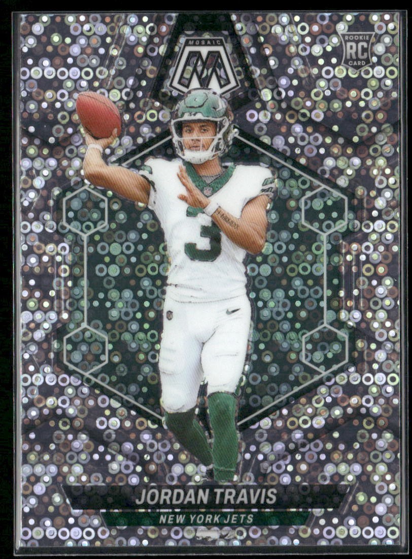 2024 Panini Mosaic - Rookies Jordan Travis #395 No Huddle Prizm (RC)