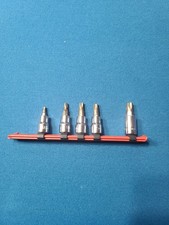 Matco MTXM MoreTorq  3/8" Dr Torx Socket set 0,1,2,3,4