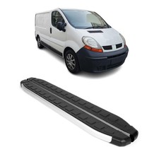 Seitenbretter Trittbretter für Renault Trafic 2001-2014 Kurzer Alu Schwarz