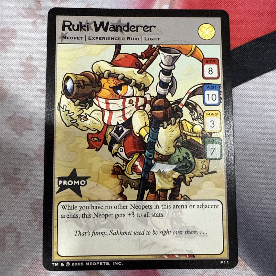 Neopets TCG Ruki Wanderer Lost Desert Release Promo Card, Card #P11 - Image 2 of 4