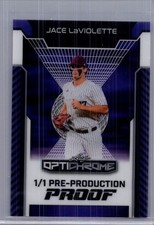 Jace Laviolette 2025 Leaf Optichrome Baseball 1/1 Pre Production Proof
