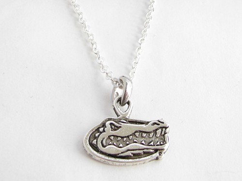 Florida Gators Silver Chain Necklace 