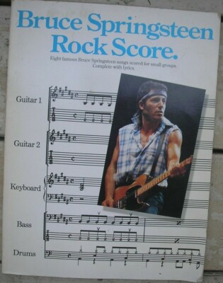 BRUCE SPRINGSTEEN ROCK SCORE PARTITUR SHEET MUSIC 8 SONGS FÜR BAND GRUPPEN
