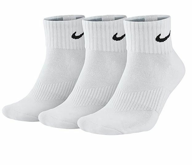nike performance socks white