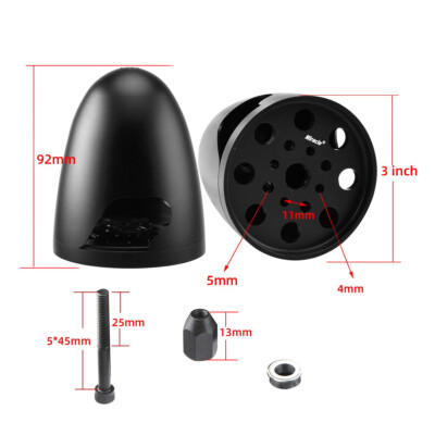 Miracle 3inch/76mm CNC Aluminum Spinner for WWII FW190 Zero