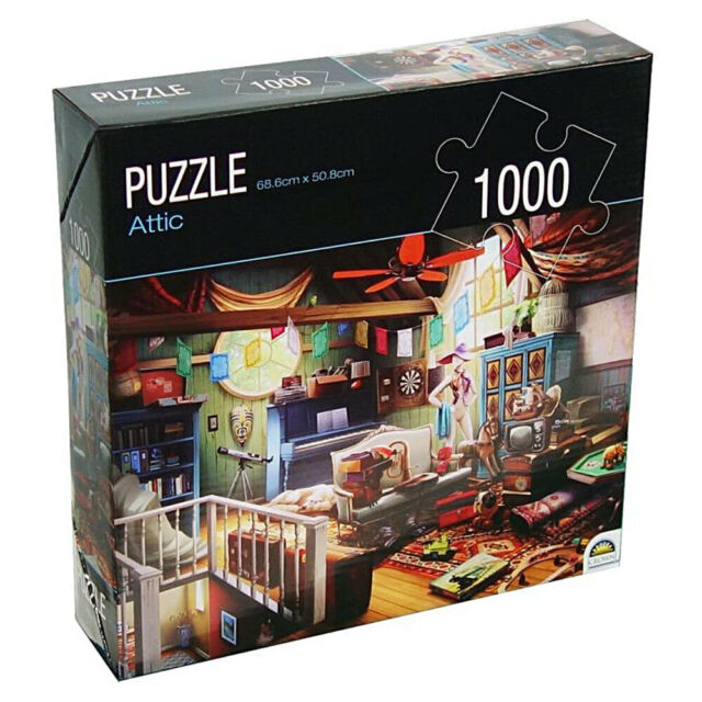 1000pc Crown Huntington Green Series Attic 68.6cm Jigsaw Puzzle Toy 15y+