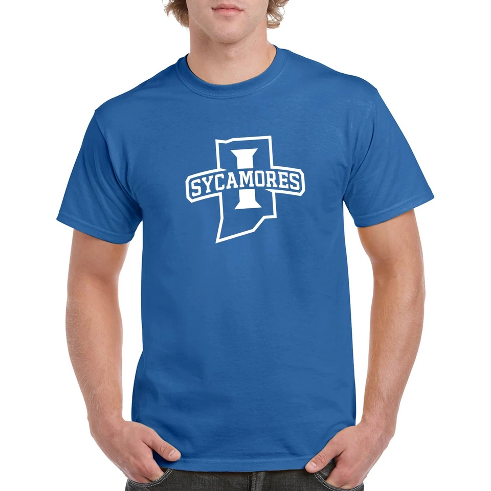 Indiana State Sycamores Arch Logo Licensed T-Shirt - Royal - Image 3 of 4