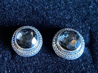 Sarda,Bali Made, Odyssey Black Knight Quartz & Sterling,Stud Earrings Her or Him