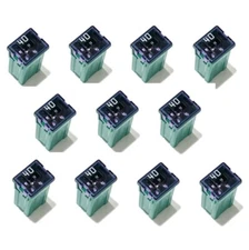 10 Pack! 40 Amp Green Automotive Low Profile Mini J Case Fuses 1879001124