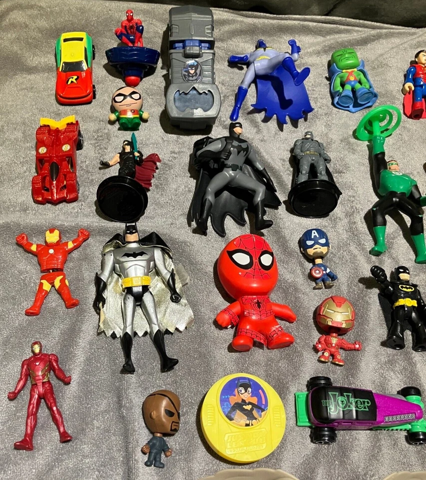 Superhero DC Marvel Toys Lot Superman Batman Spiderman Iron Man Captain America - Image 2 of 4