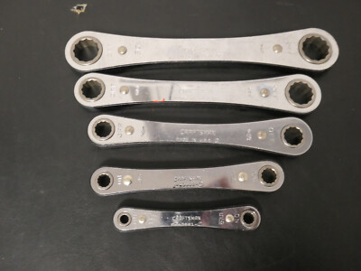 Vintage Craftsman 5pc Box End Wrench Set SAE (SIZES INCLUDED BELOW)