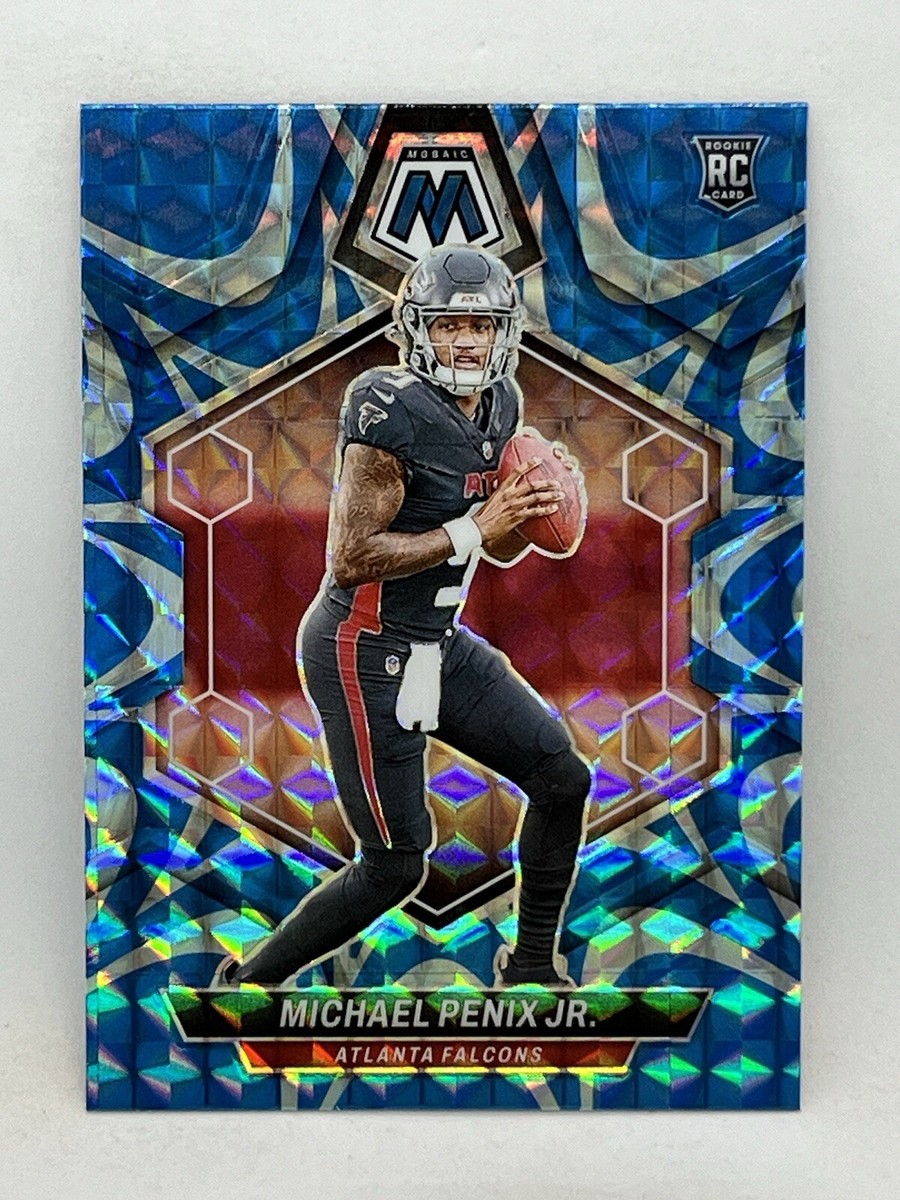 Michael Penix Jr 2024 Mosaic Reactive Blue Prizm Falcons RC