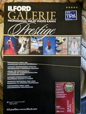 Ilford Galerie Prestige Smooth Pearl 310gsm Inkjet Photo Paper A3 17 Sheets