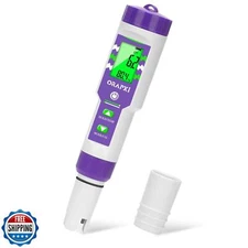 ORAPXI Pool pH Meter and Salinity Tester 6 in 1 Salinity pH ORP TDS EC and Te