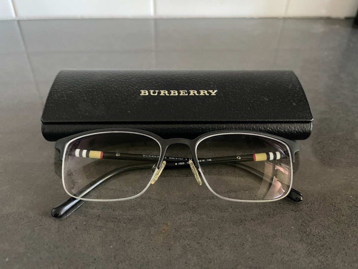 Burberry Men's Eyeglasses 1213 Black Rubber Frame (BE1323