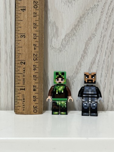 LEGO Minifigure Minecraft Skin 5 & 6 Pixelated Creeper Costume - Picture 4 of 4