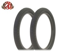 2 ALTA 20" X 2.40" BLACK SEMI-SLICK STREET PARK TIRES BMX BIKES CRUISER BICYCLES