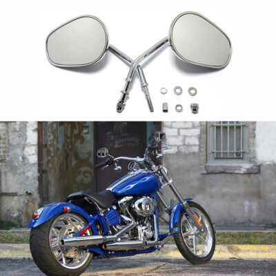 Für Harley Davidson XL Sportster 1200 883 Motorrad Spiegel Chrom Seitenspiegel