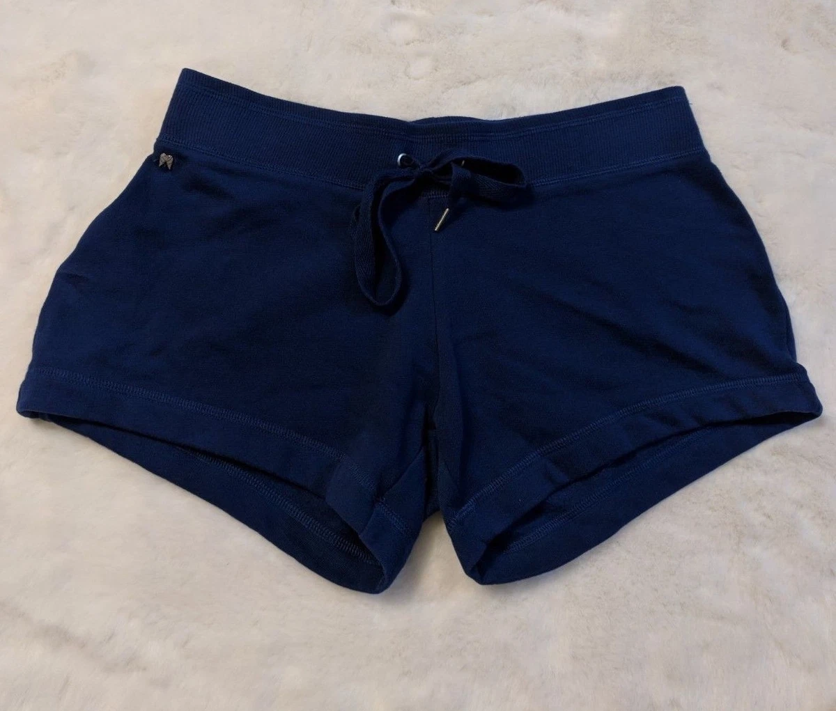Victoria s Secret Dark Blue Cheeky Pajama Shorts Sweatpants