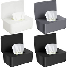 4 Pieces Baby Wipes Dispenser Wipe Container Keep Wipes Moist Baby Wipe Holder E