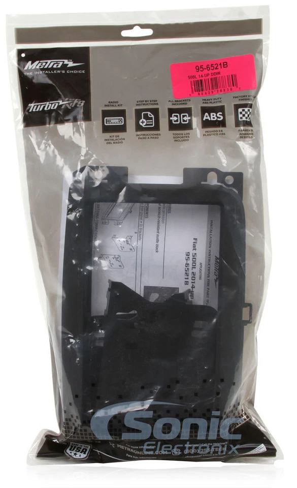 Kit de tablero de coche Metra 95-6521B doble DIN para Fiat 500L 2014-up Foto 4 de 4