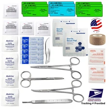 Advanced Surgical Suture Kit, First Aid Medical Travel Trauma Pack, 28 Pieces