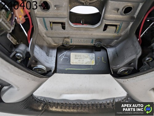 OEM 2012 GMC Acadia 3.6L STEERING WHEEL LEATHER WRAPPED BLACK - Picture 7 of 7