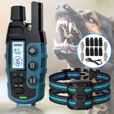 MARKENLOS Anti Bell Halsband Hunde Erziehungshalsband Anti Bark Collar Gerät für 2 Hunde