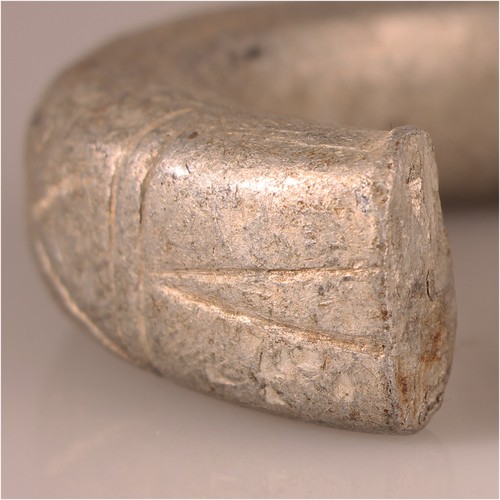 12928 Old Aluminium Bracelet Der Tuareg Fulani Niger - Picture 6 of 6