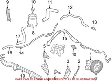 Genuine OEM Power Steering Reservoir Hose for Honda 53731S0XA00