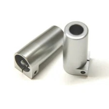 NEW STRC Aluminum Rear Lock-out Silver (2) : Axial SCX10 II
