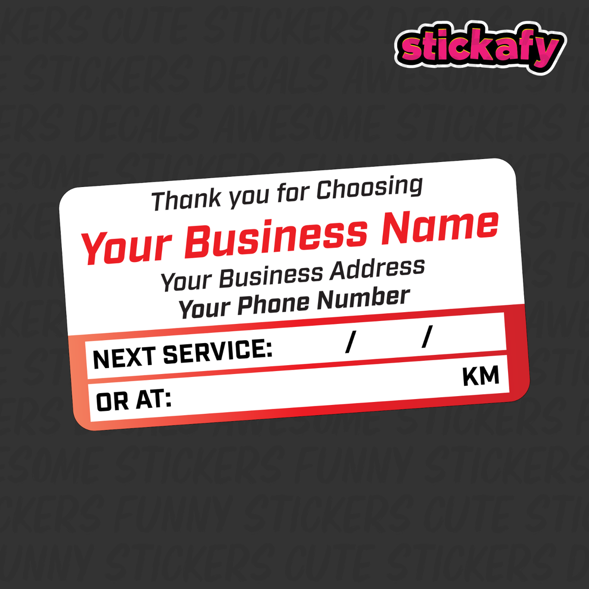 next due service stickers - Buy next due service stickers with free