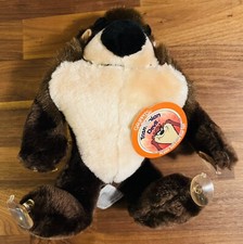 Taz Tasmanian Devil Grippits Plush 10" Suction Cup Toy New VTG 1988 Window plush