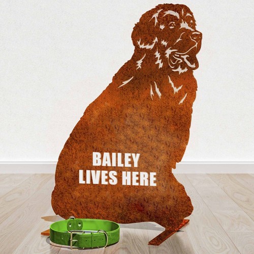 Newfoundland Silhouette Dog Lover Owner Gift Her Him Ornaments Home Decor Statue - 第 38/49 張圖片