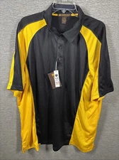 Harriton M385 Men's Advantage Snag Protection Plus IL Colorblock Polo Sz 2XL New