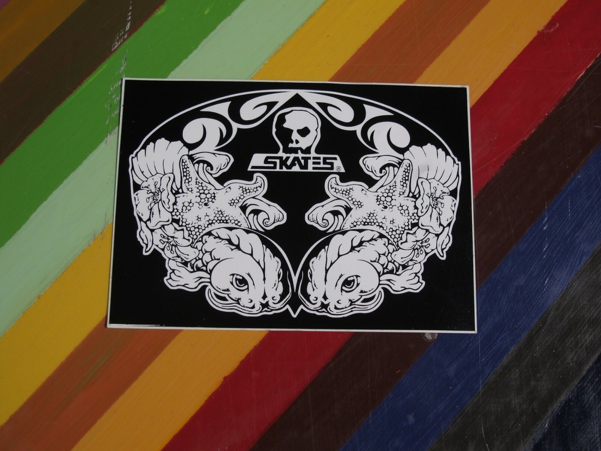vtg 1980s skateboards sticker - Hosoi Skull Skates Airbourne vtg 1980s skateboards sticker - Hosoi Skull Skates Airbourne