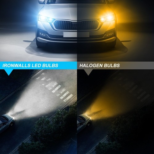 4sides 9007 HB5 COB LED Headlight Bulbs Conversion Kit High Low Beam 6000K White - Picture 4 of 12
