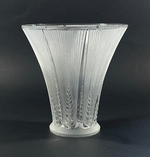 Antique Vintage Art Deco Rene Lalique France Epis Crystal Vase