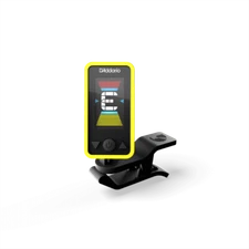 D'Addario Eclipse Headstock Guitar Tuner, Yellow, PW-CT-17YL