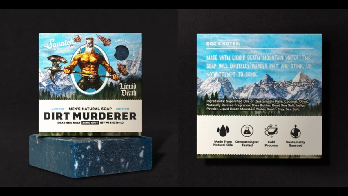 Dr. Squatch Limited Liquid Death, Dark Knight Scrub, Drunk'N